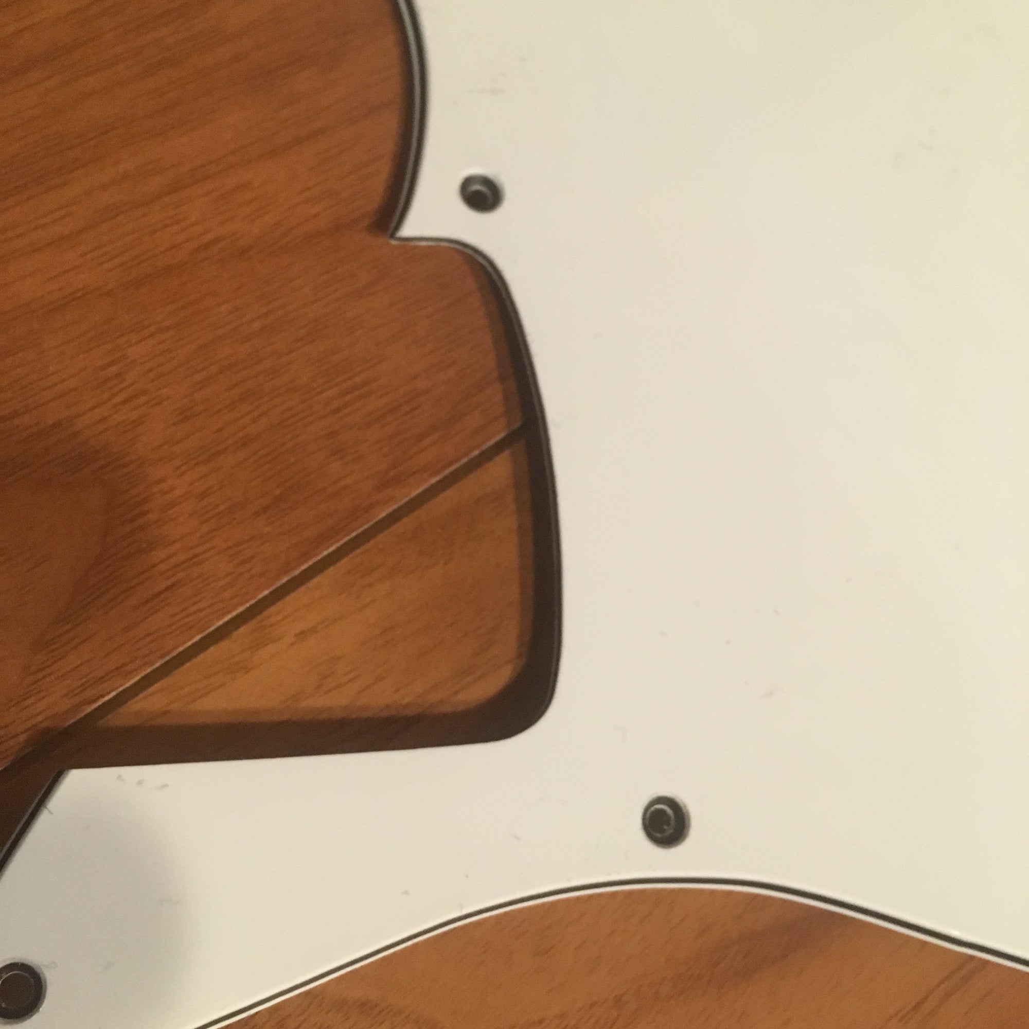 Bass Pickguard White (Single Pickup Slot)