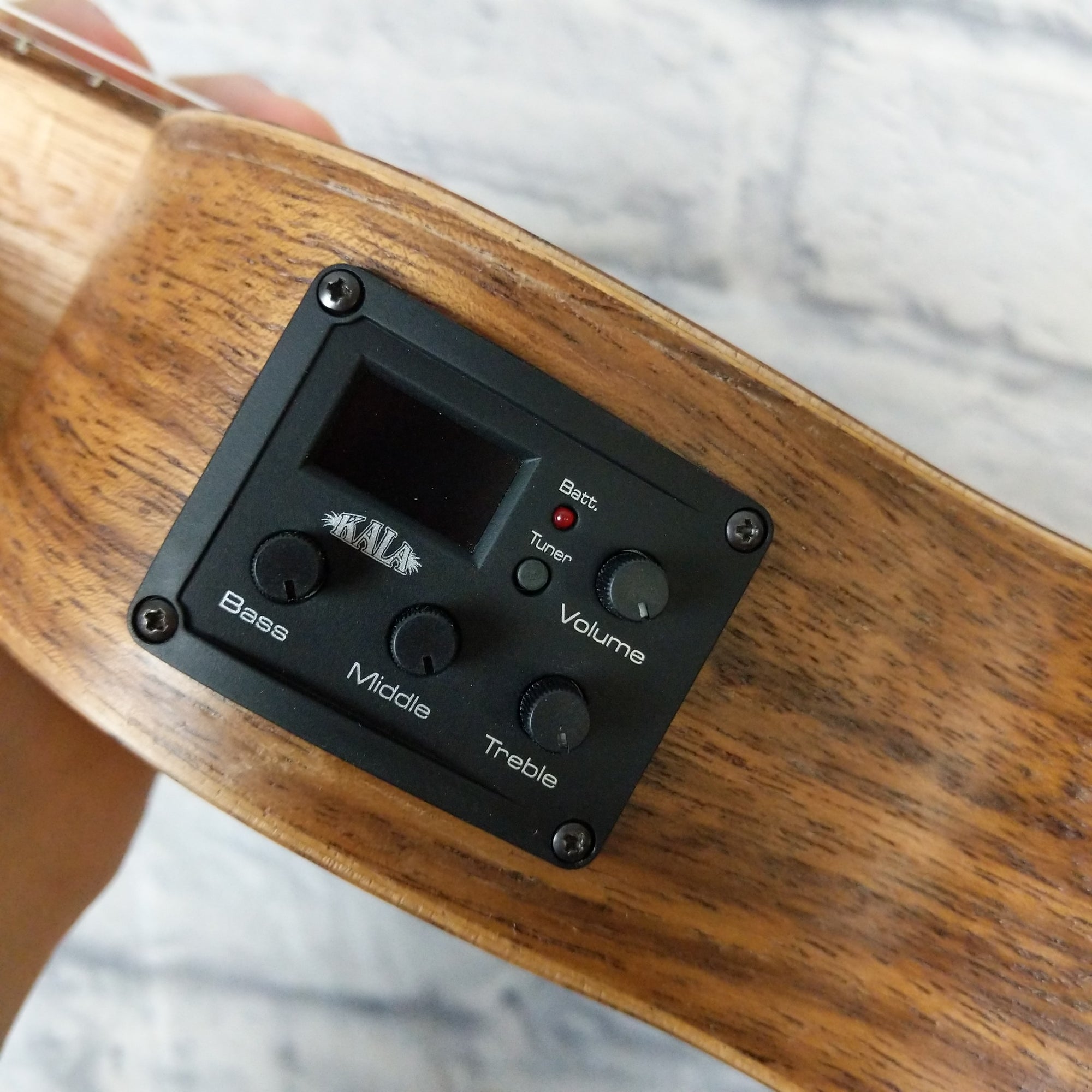 Kala Teak Tri-Top Concert Ukulele w/ Cutaway & EQ