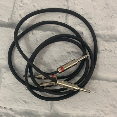 VTG 1/4" to 1/4" Dual Dubbing Cable (5ft)