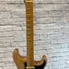 Vintage (Brand) V6M  Strat Style Natural Finish SSS Electric Guitar