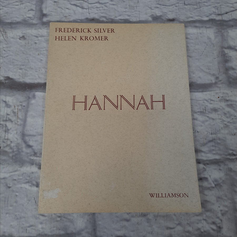 Hannah Frederick Silver and Helen Kromer Vocal Score Book