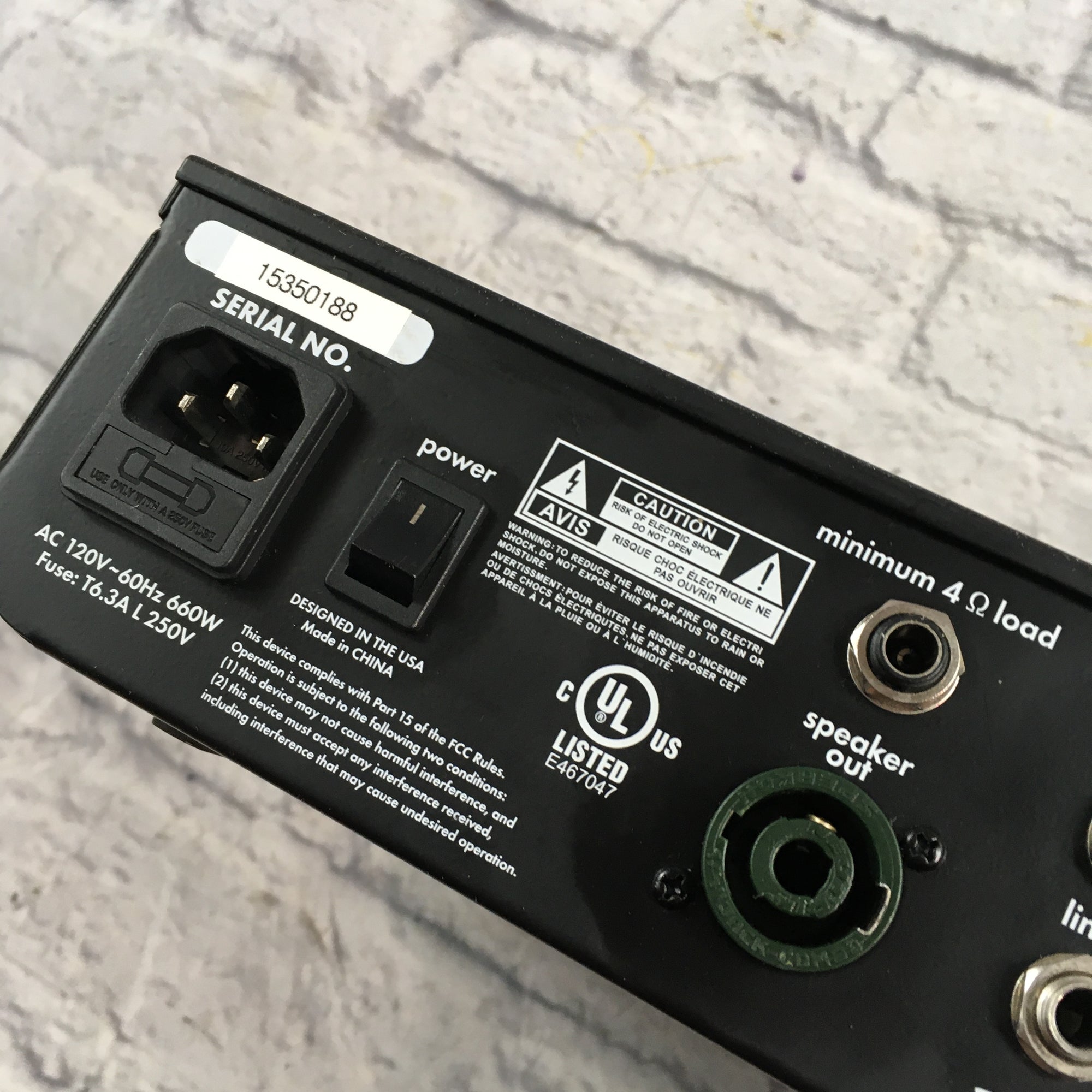 Acoustic B600HD Bass Head