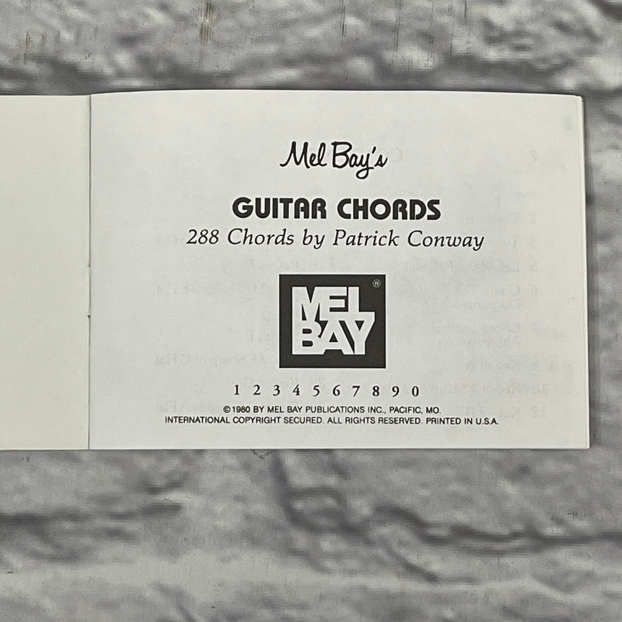 Mel Bay Music Pocketbook Guitar Chords Book