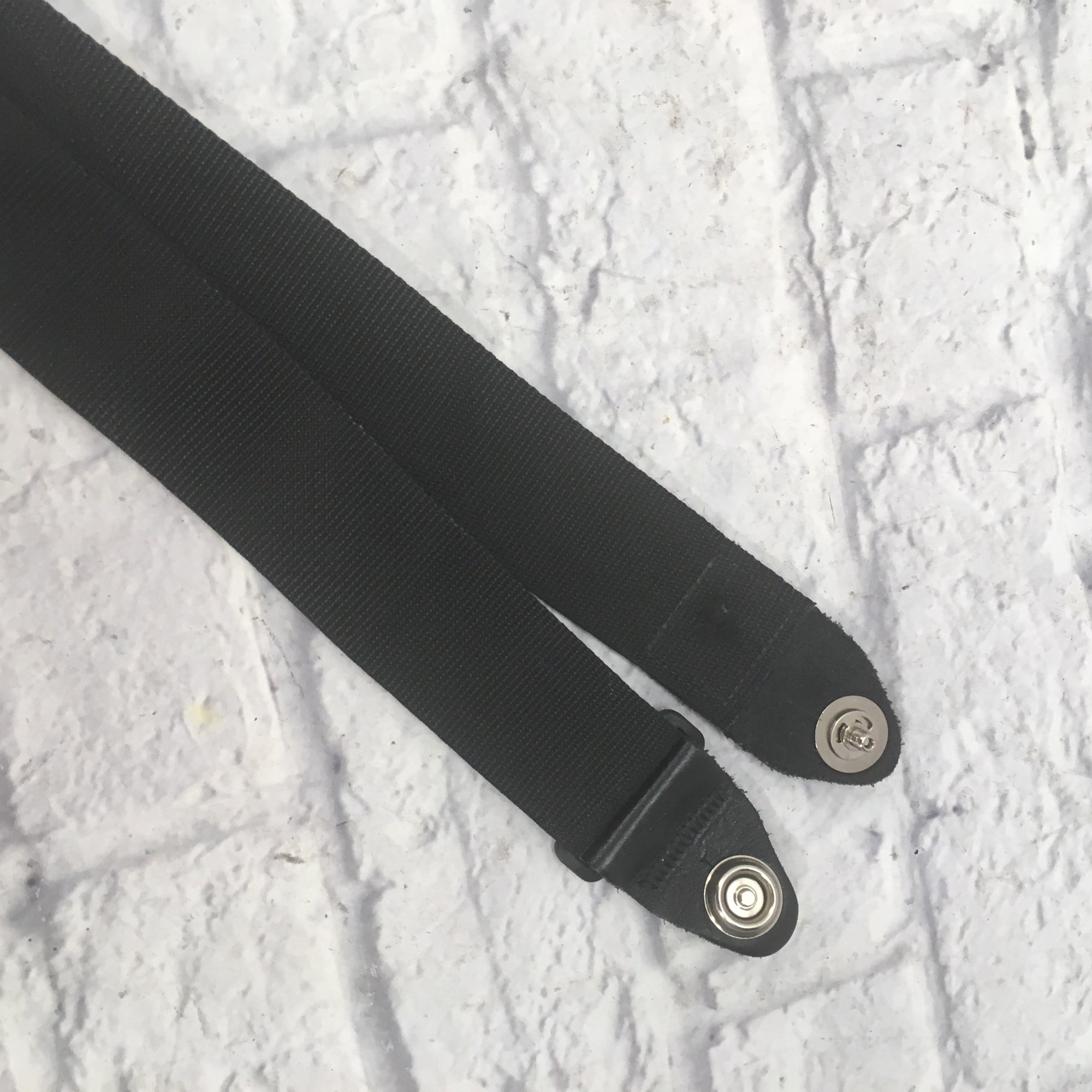 Ernie Ball Black Nylon Guitar Strap with Strap Lock Ends