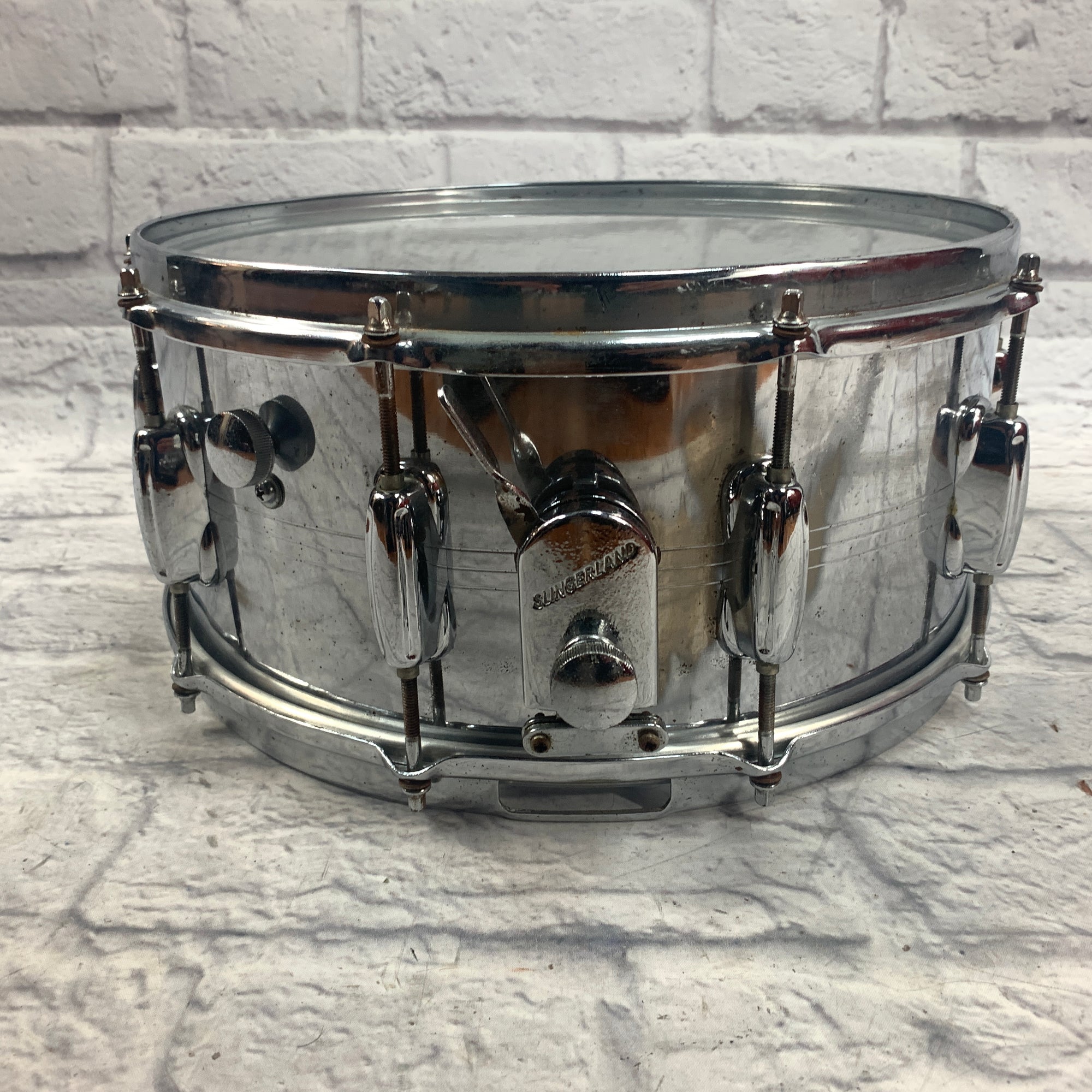 Slingerland 14 x 6.5 Chrome Over Steel Snare Drum