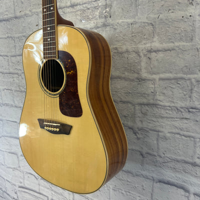 Washburn WSJ50 Elite Jumbo Acoustic Guitar with Hard Case