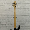 Squier by Fender MB-4 Skull and Crossbones 4 String Bass Guitar Black Metallic Sparkle