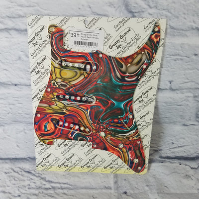 Pickguard for Strat - Psych Swirl w/Pickup Overlays