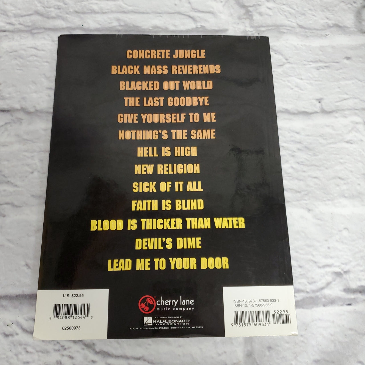 Play it like it is guitar with tablature - Note for note transcriptions - Black Label Society - Shot to Hell - Guitar/Vocal Book