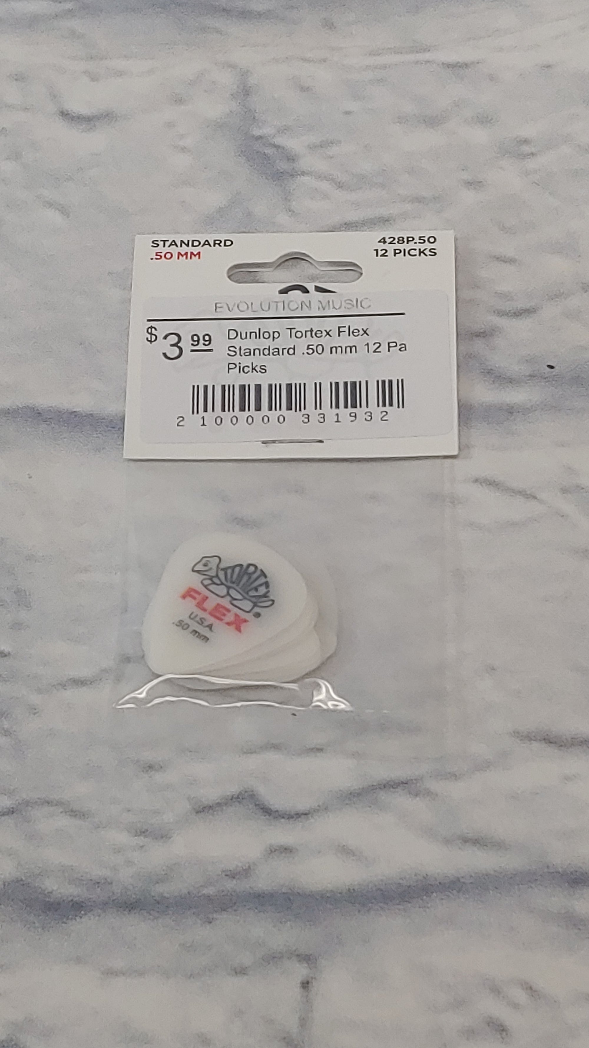 Dunlop Tortex Flex Standard .50 mm 12 Pack Picks