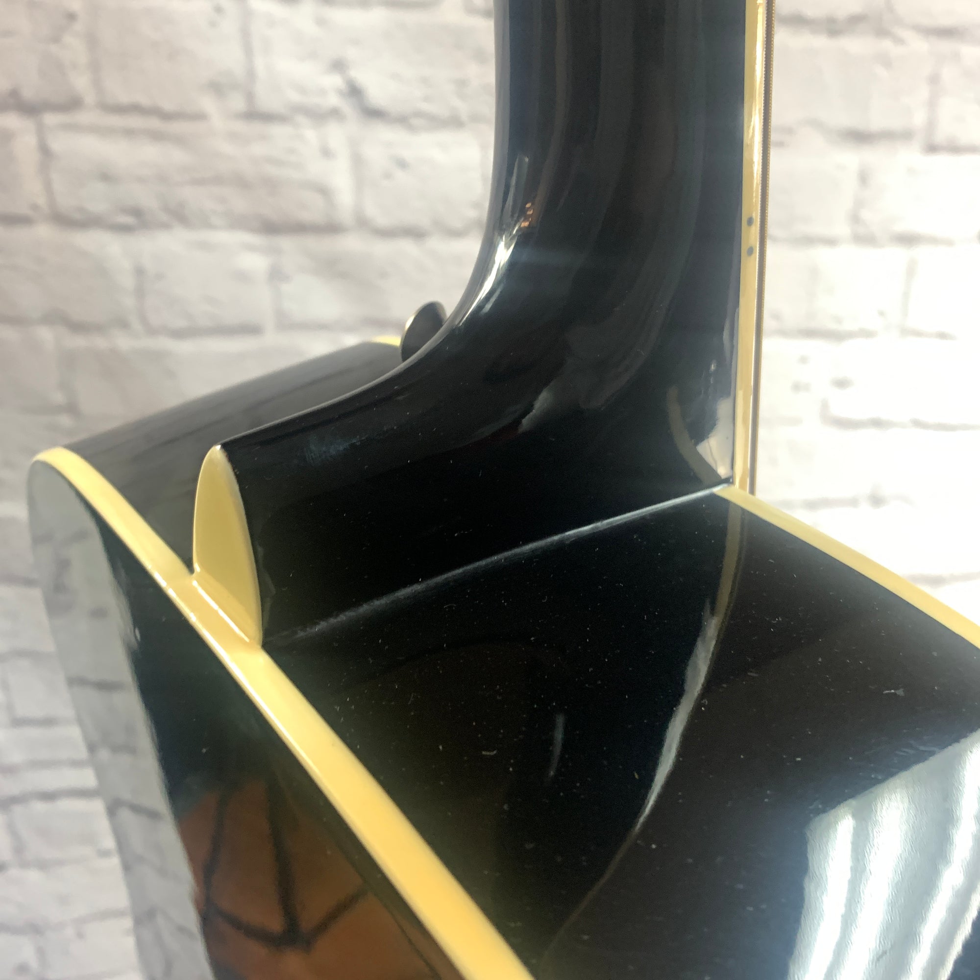 Eleca Black Acoustic Dreadnaught Guitar