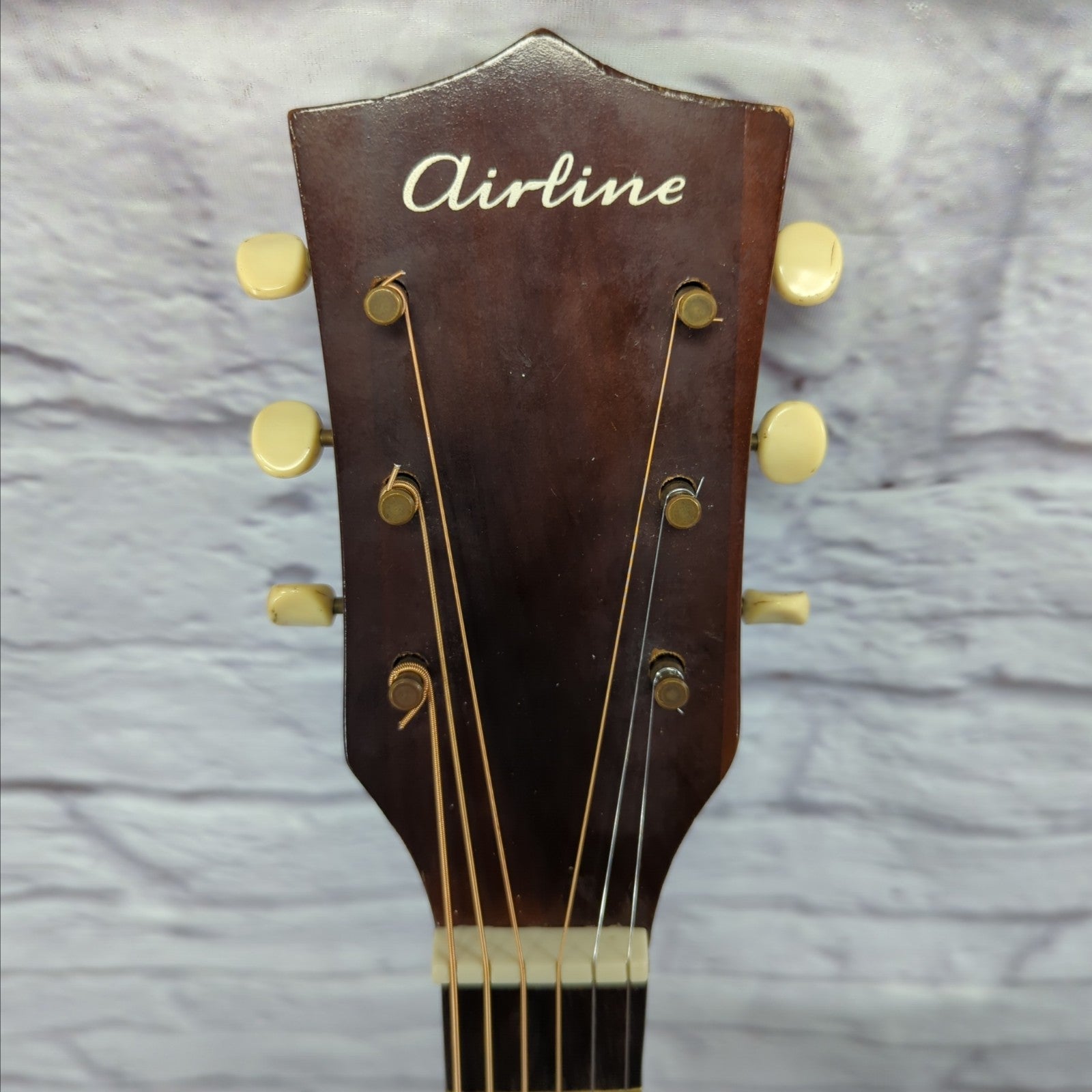 Vintage 1960s Kay Airline N-5 Acoustic Guitar Sunburst with