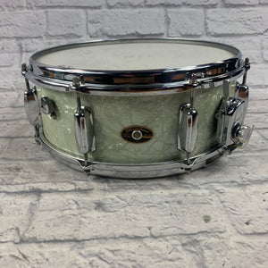 Vintage 1967 Slingerland Gene Krupa 14x5.5 Snare - White Marine Pearl