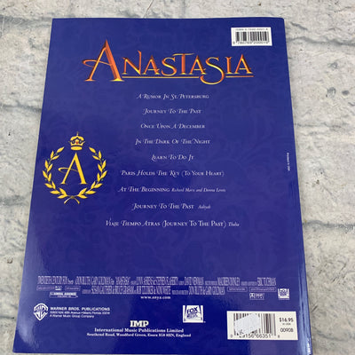 Anastasia Vocal Selection. Contains Vocal Pieces from the musical Anastasia