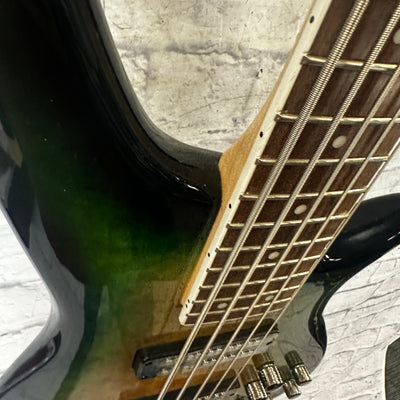 Jackson JS3Q SPECTRA V - Alien Burst 5 String Bass Guitar