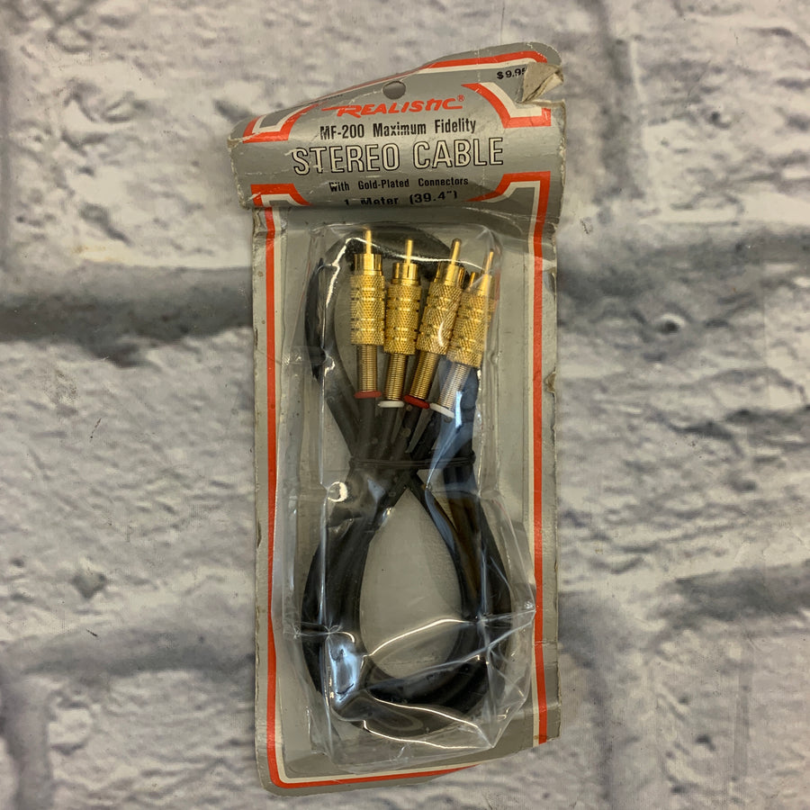 Realistic MF-200 Gold-plated  Stereo Cable 1M (3ft) NOS
