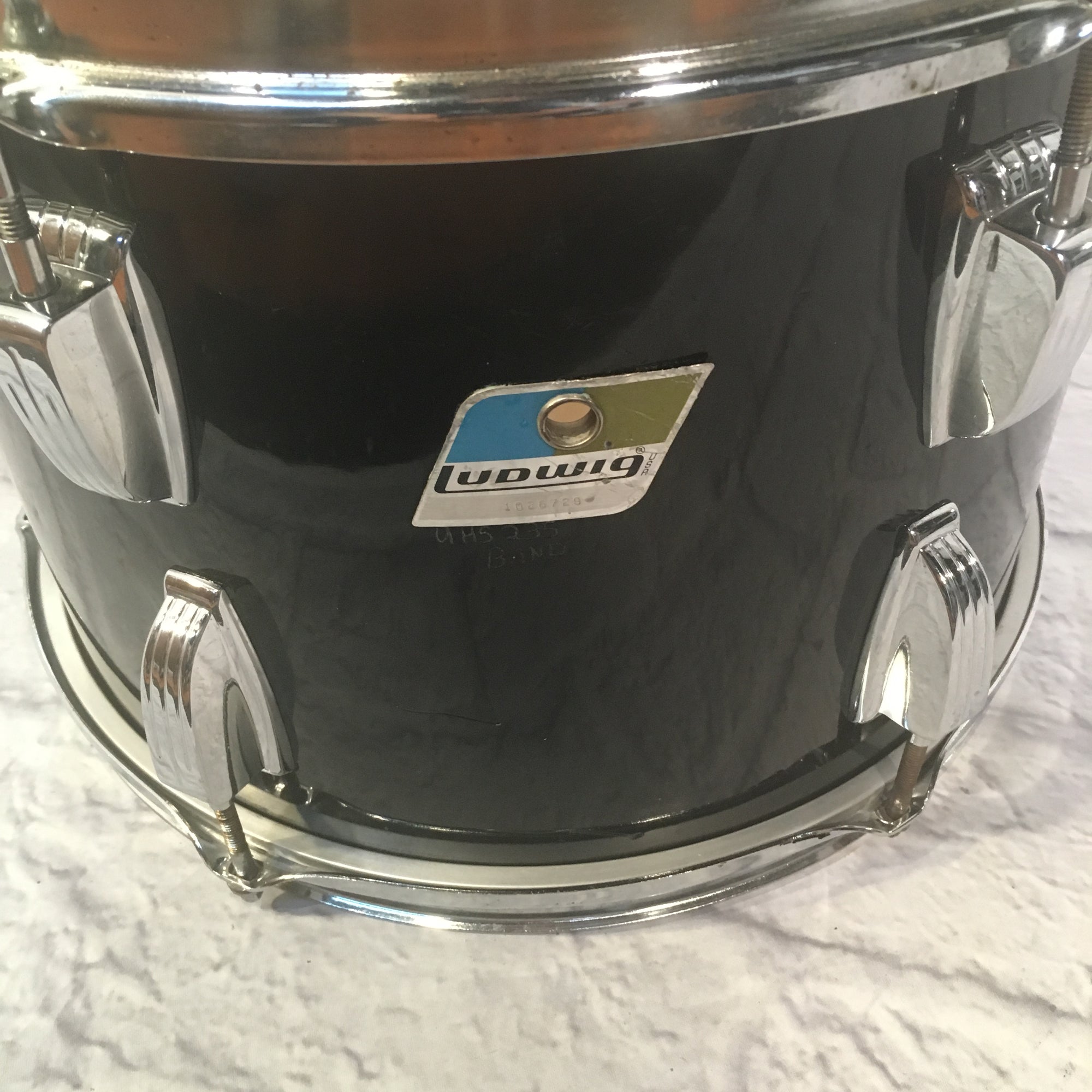 1976 Ludwig 13x9 Maple Black Cortex Rack Tom