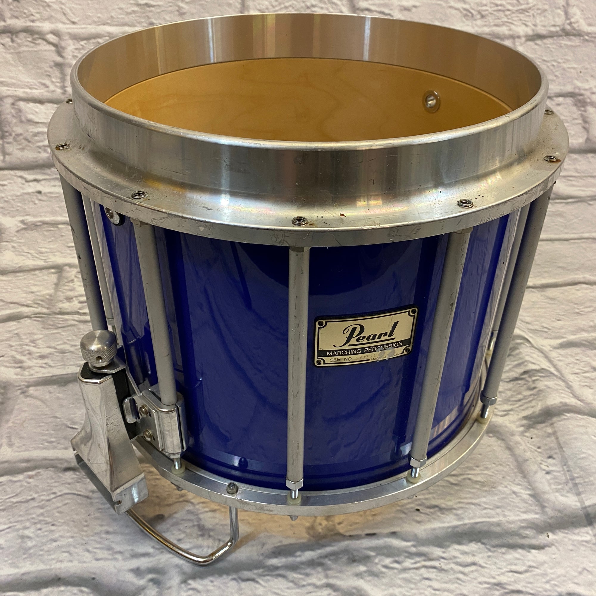 Pearl Free Floating Marching Snare Drum - Blue - Evolution Music
