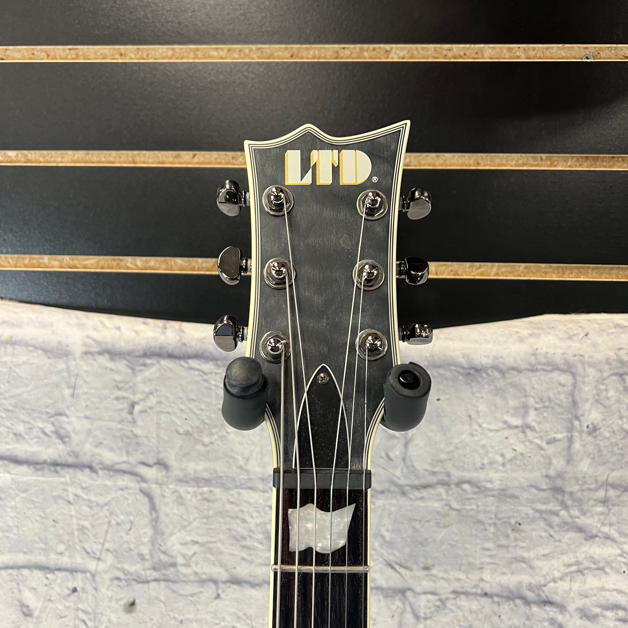 LTD EC-401QM Transparent Black Electric Guitar