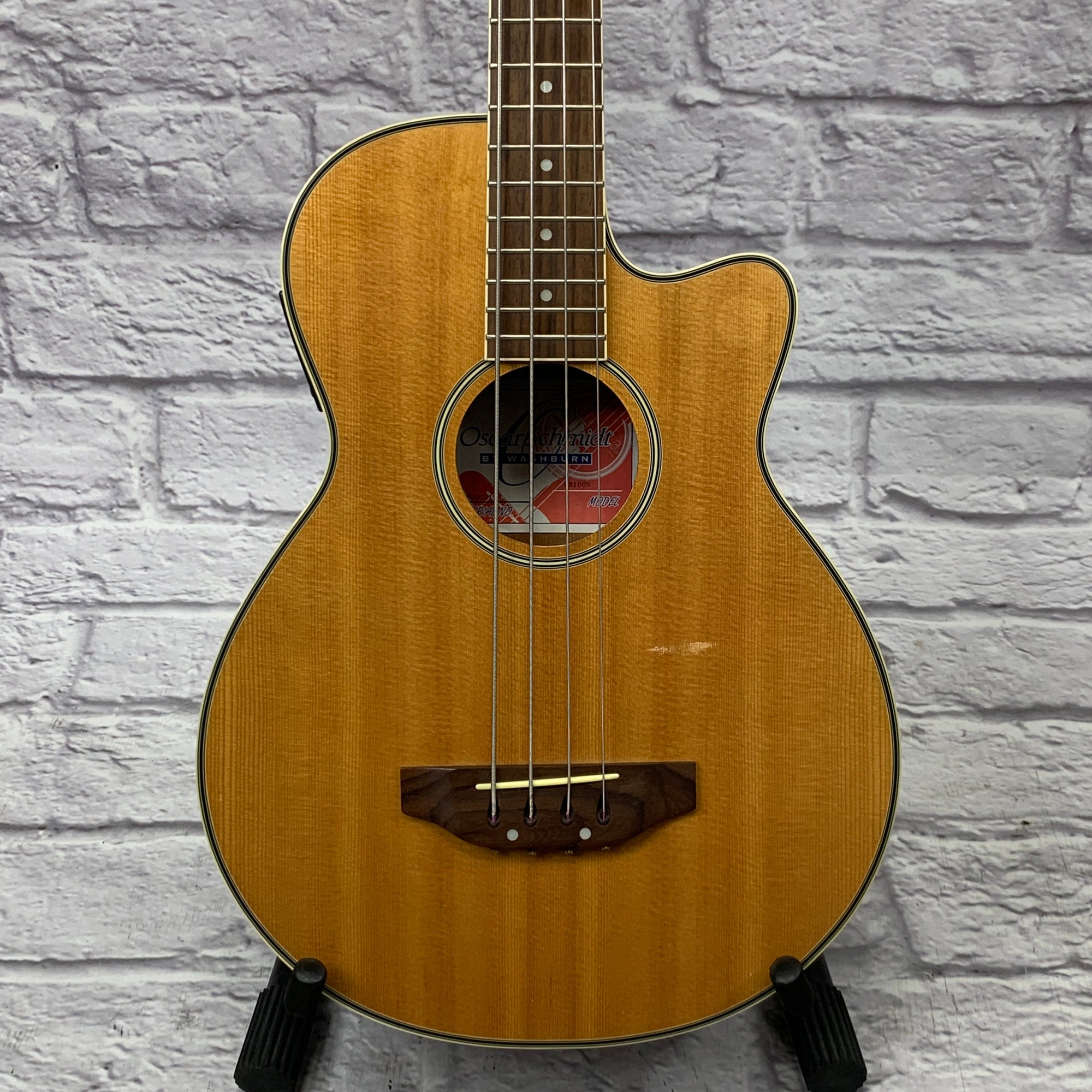 Oscar Schmidt Oscar Schmidt OB100-N Acoustic/Electric Bass w/ Gig Bag