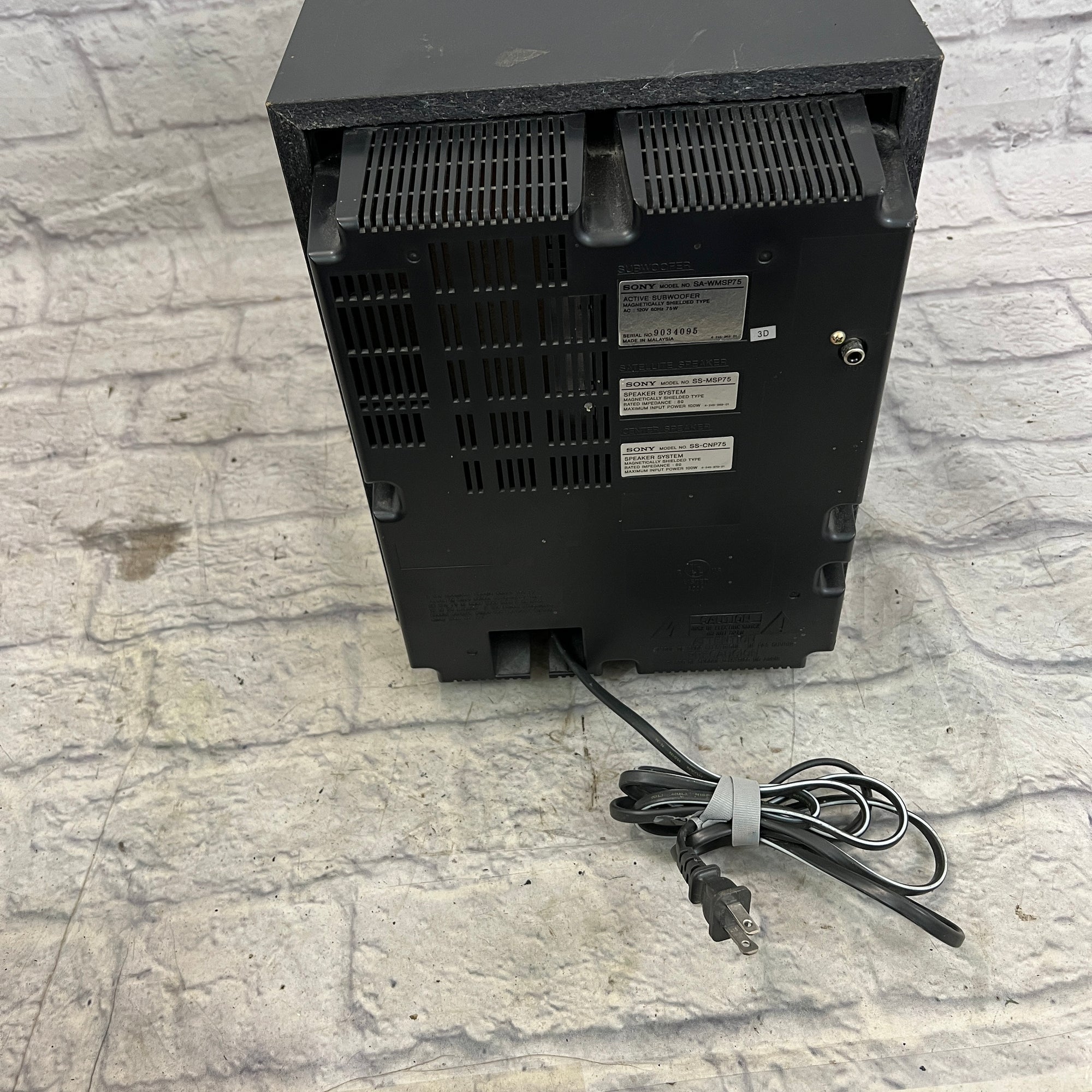 Sony SA-WMSP75 Subwoofer