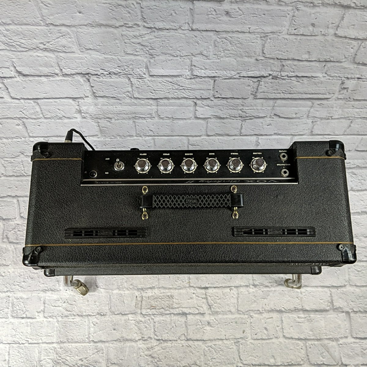 Vintage Vox Berkeley II V1081 Solid State Amp Head and 2x12 Cab with Trolley & Covers