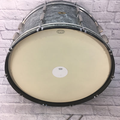 Vintage 40s Slingerland Radio King 14x26 Bass Drum Marine Blue Pearl