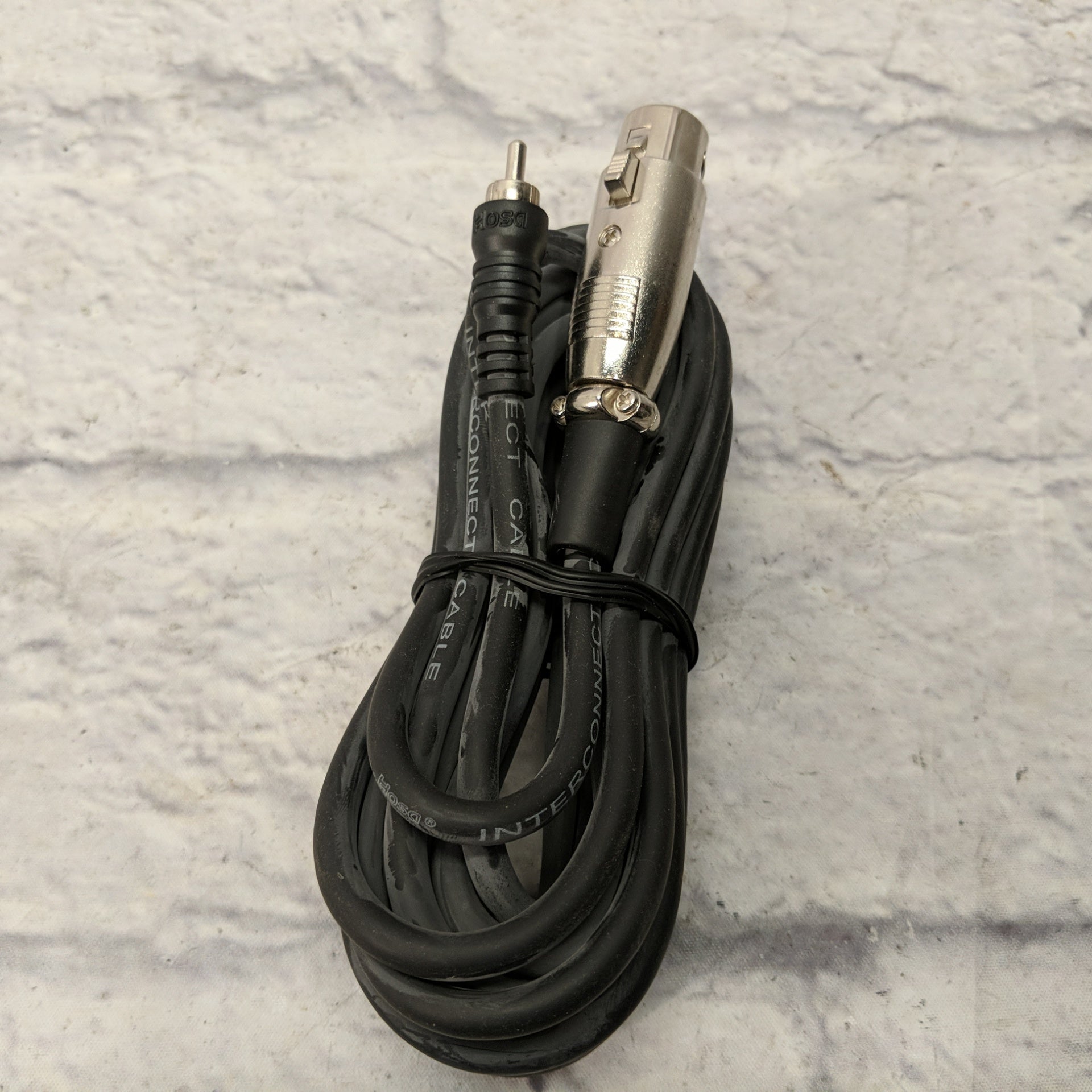 Hosa XRF-115 Single Cord 15ft Female XLR to Male RCA Cable