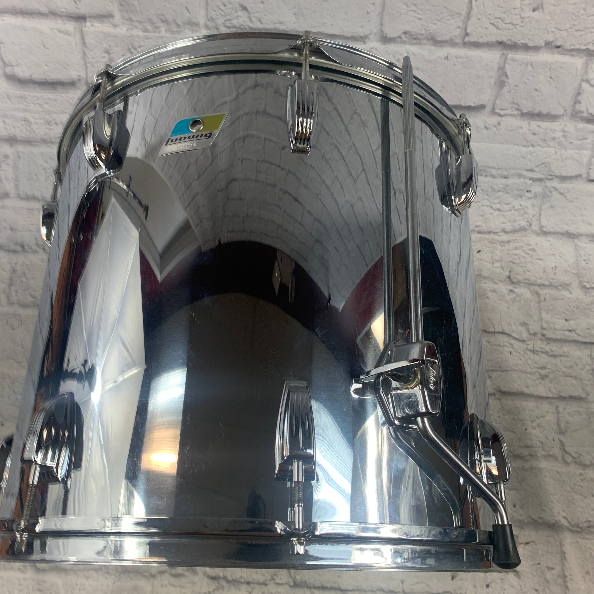 Ludwig Chrome Over Vistalite Floor Tom 18 Floor Tom