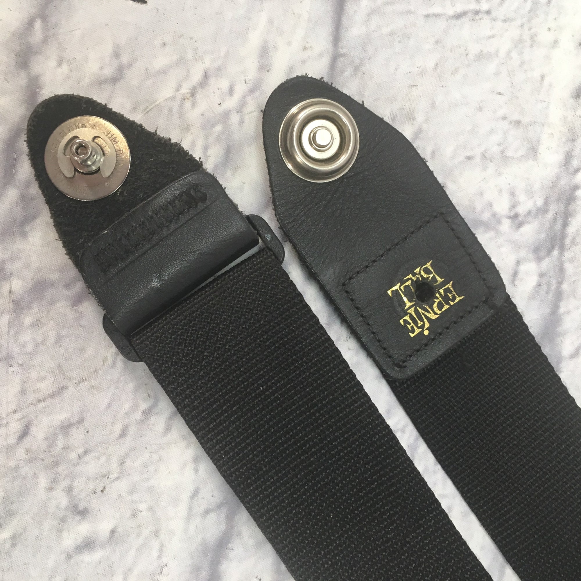 Ernie Ball Black Nylon Guitar Strap with Strap Lock Ends