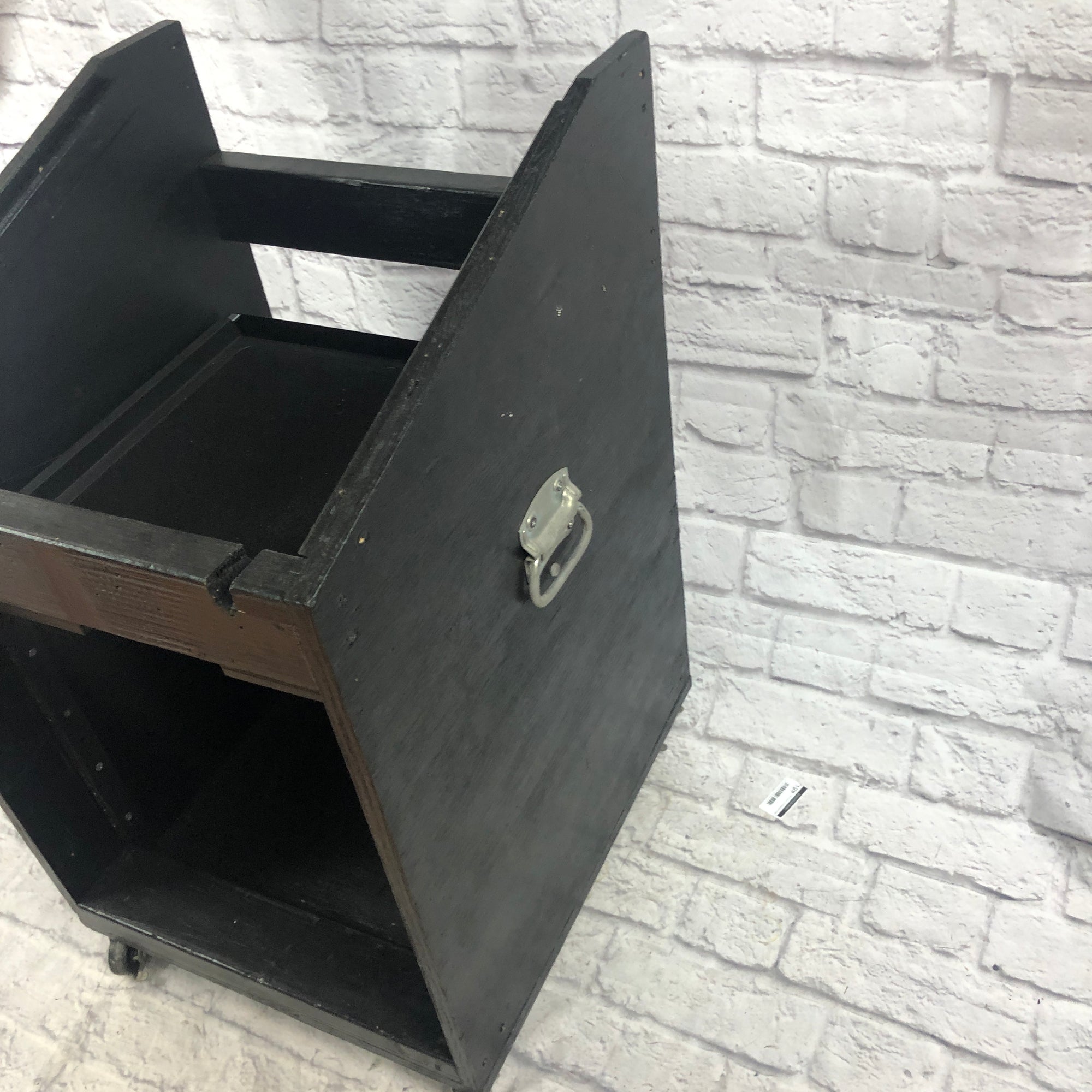 Unknown Wooden Studio Rack with Sliding Shelf