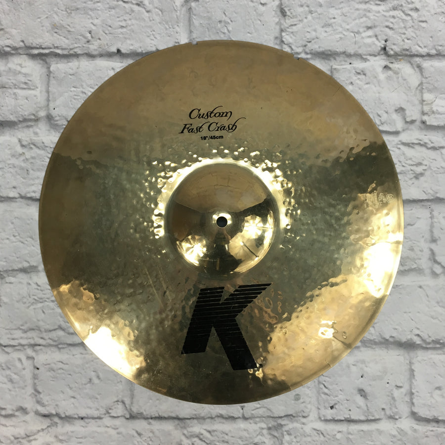 Zildjian K Custom 18in Fast Crash *Multiple Cracks From Edge*