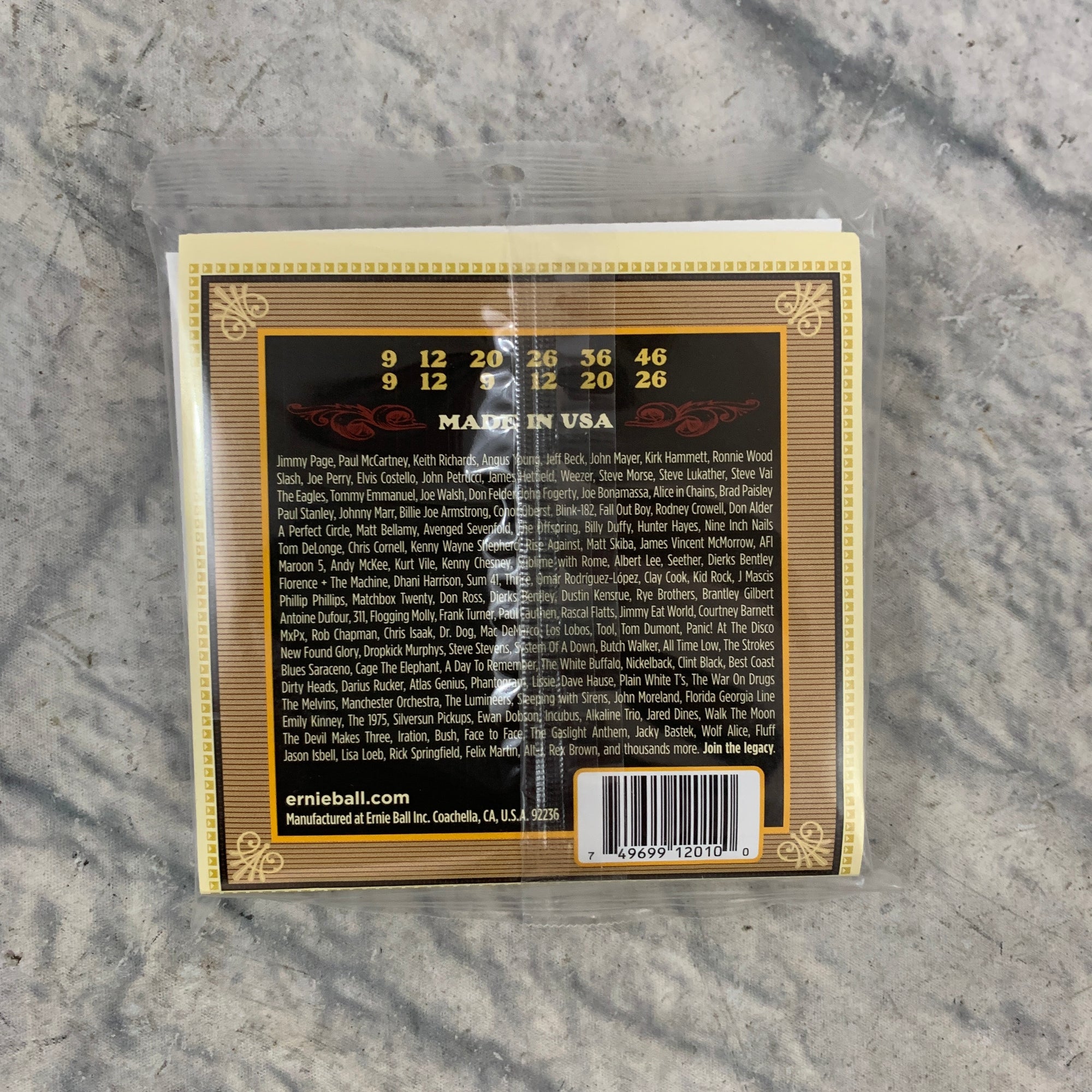Ernie Ball Earthwood 12-String Light 80/20 Bronze Acoustic Strings 9 - 46