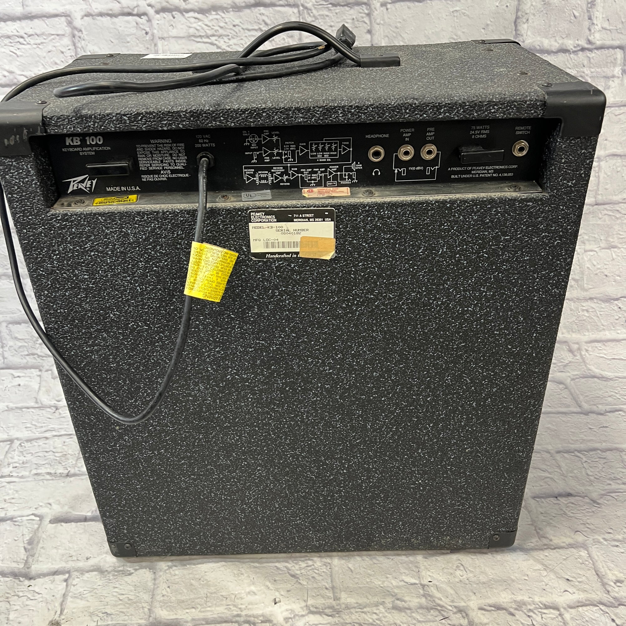 Peavey KB100 Keyboard Combo Amp AS IS