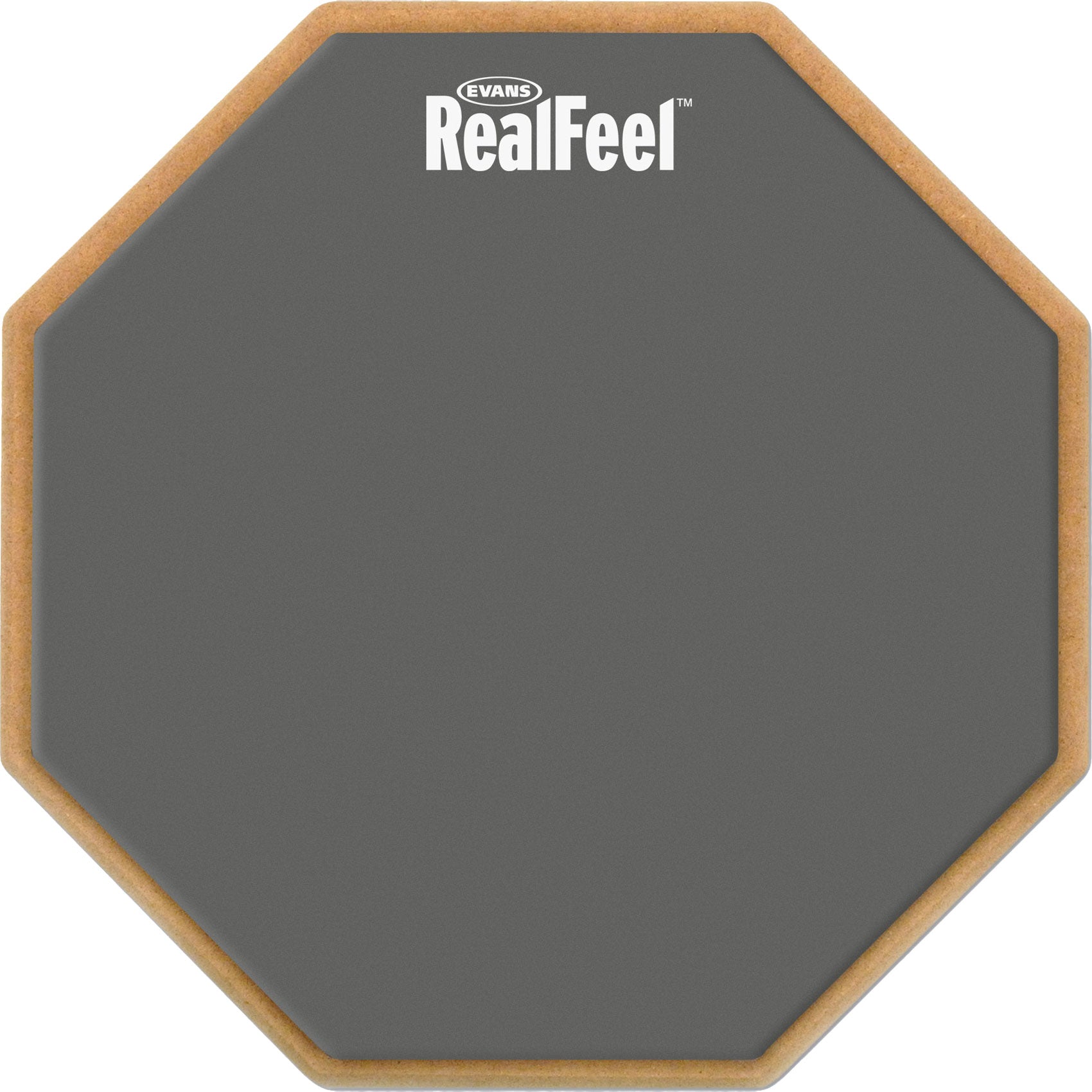 Evans RealFeel 2-Sided Speed and Workout Drum Pad Gray 6 in.