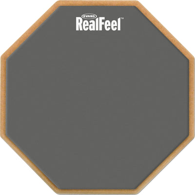 Evans RealFeel 2-Sided Speed and Workout Drum Pad Gray 6 in.