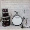 Ludwig Accent CS Combo Junior 5 Pc Drum Kit Red