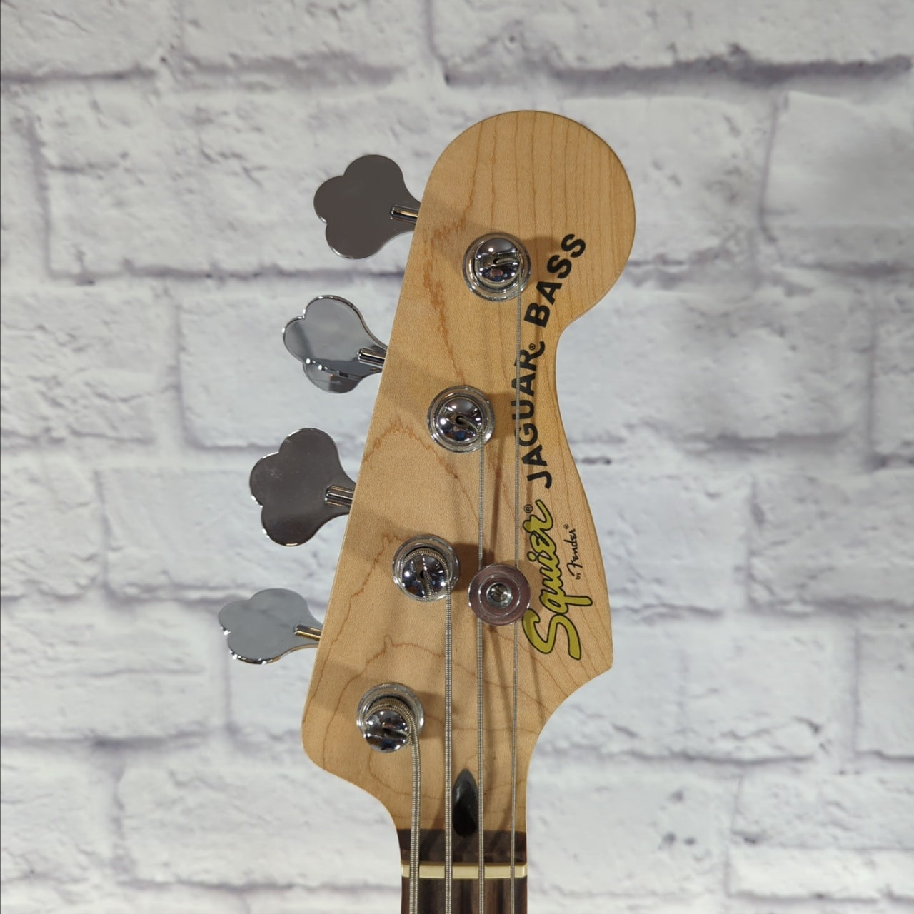 Squier Jaguar 4 String Black Bass Guitar - Evolution Music