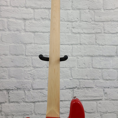 Nashville Guitar Works 220 Electric J Bass - Red. Rosewood Fretboard