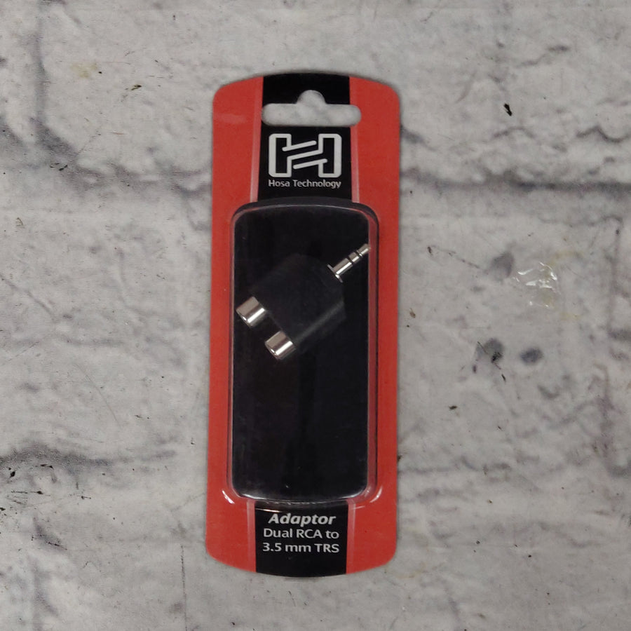 Hosa Technology Adaptor - Dual RCA to 3.5mm TRS