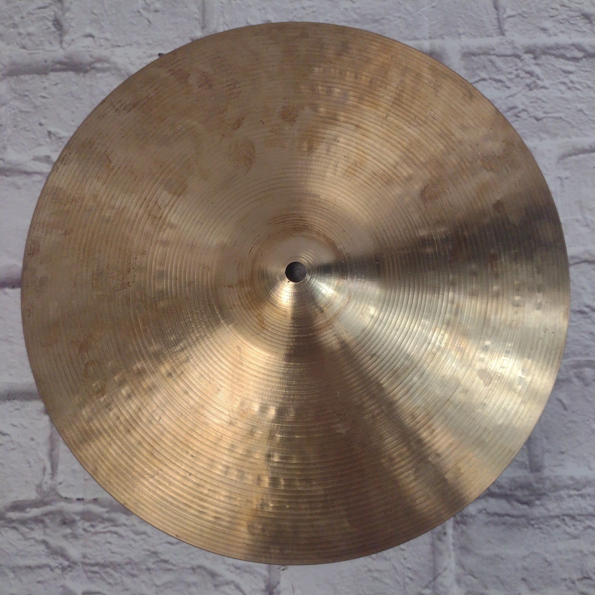 70's Zildjian New Beats Hollow Logo 14" CRACKED Hi Hats