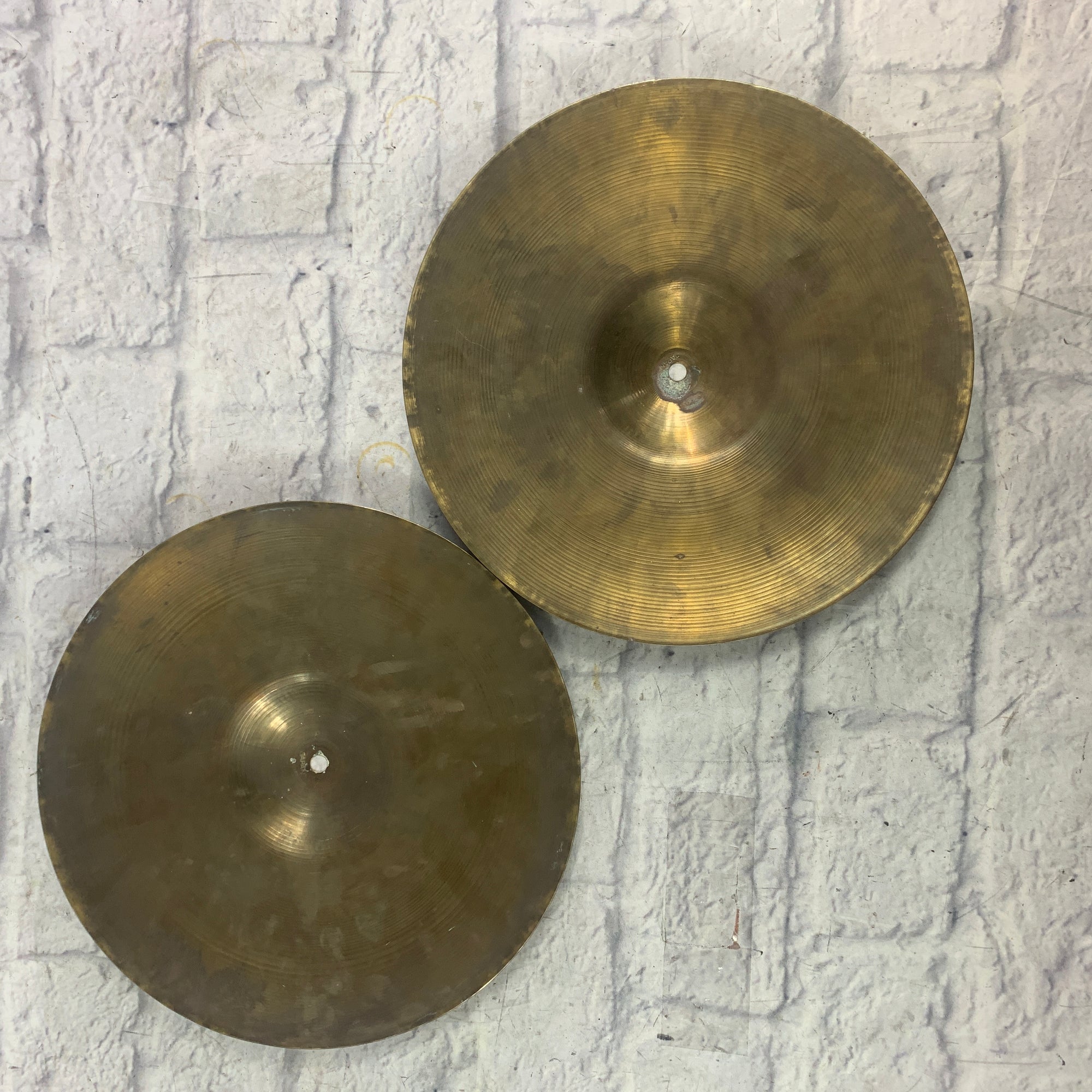 Unknown Vintage Made in Japan Hi Hat Pair 13