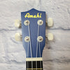 Amahi DDUK8 Blue Flower Soprano Ukulele