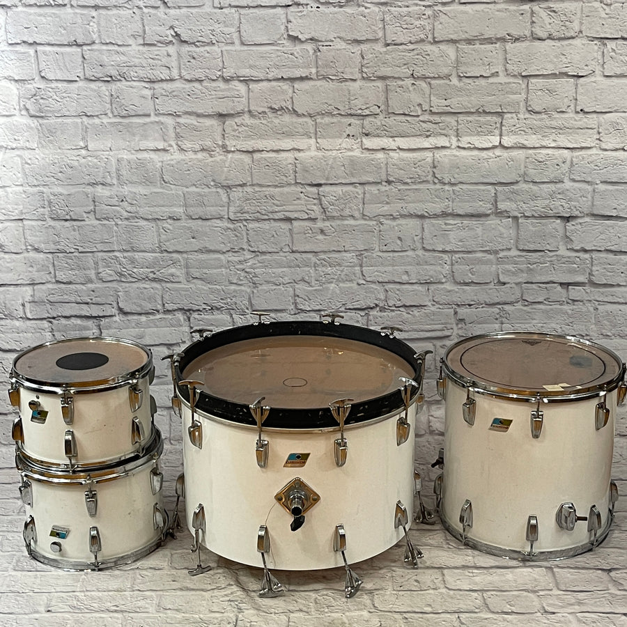 Vintage Ludwig 4 Piece White Cortex Drum Kit