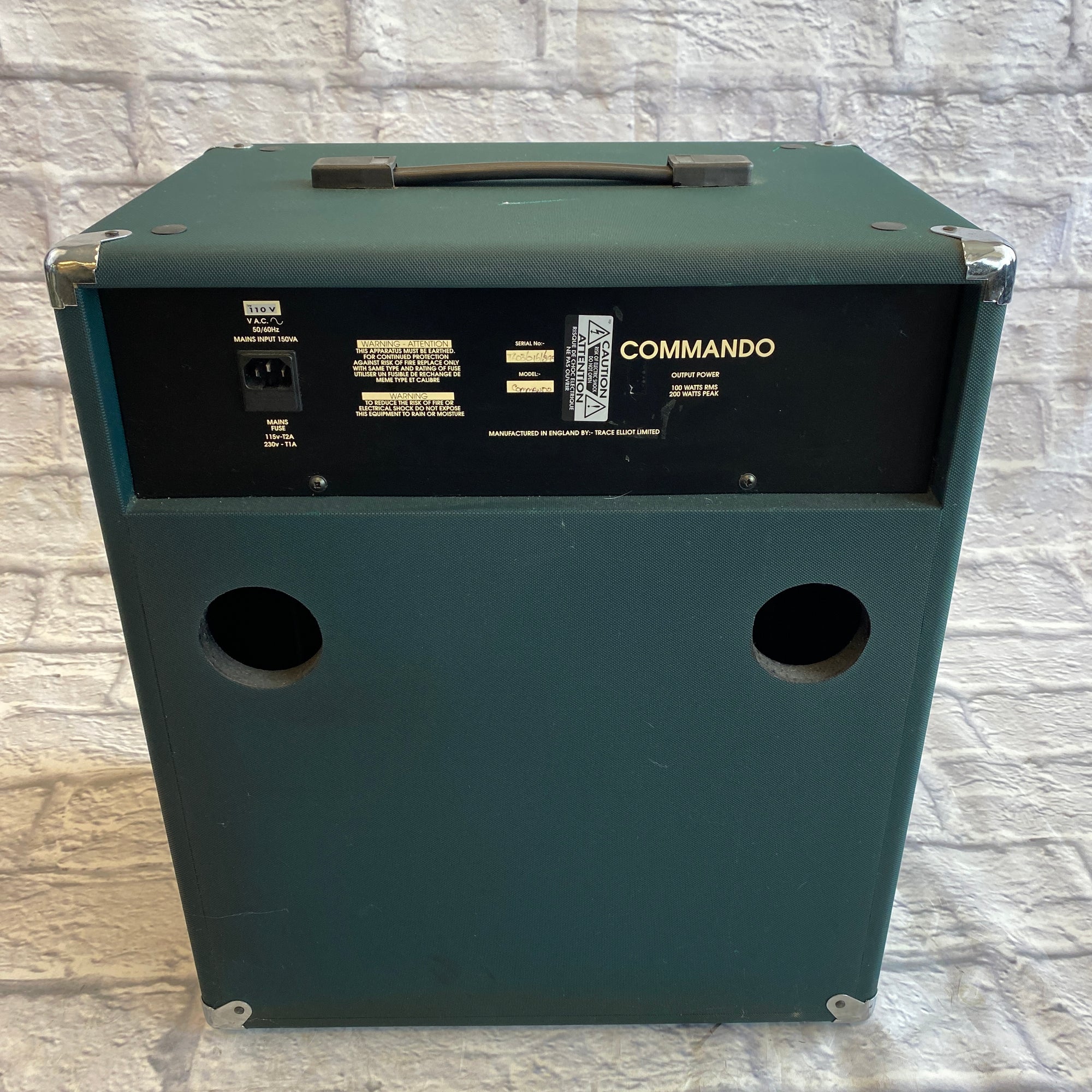Trace Elliot Commando Bass Guitar Combo Amp - Evolution Music