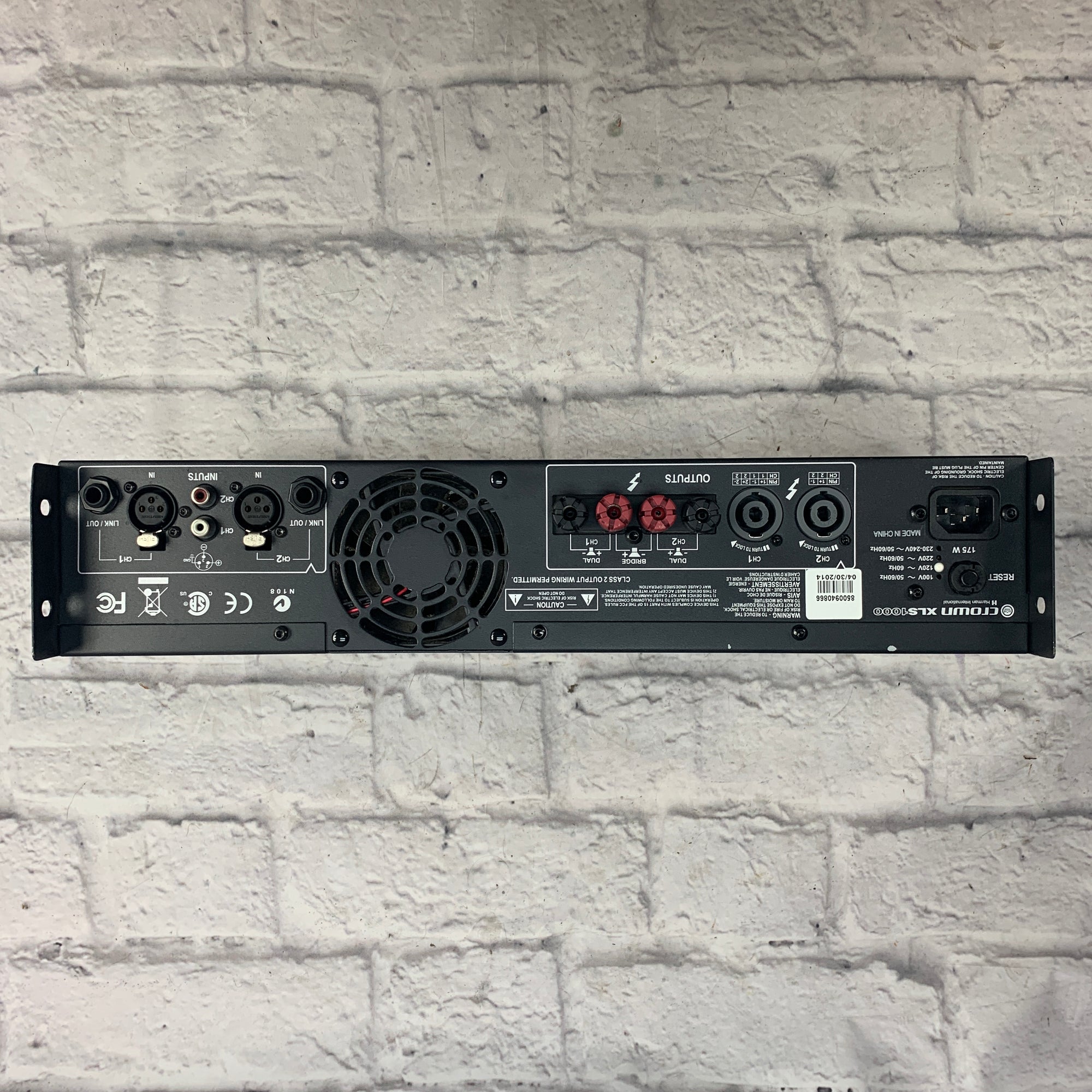 Crown XLS1000 Power Amp