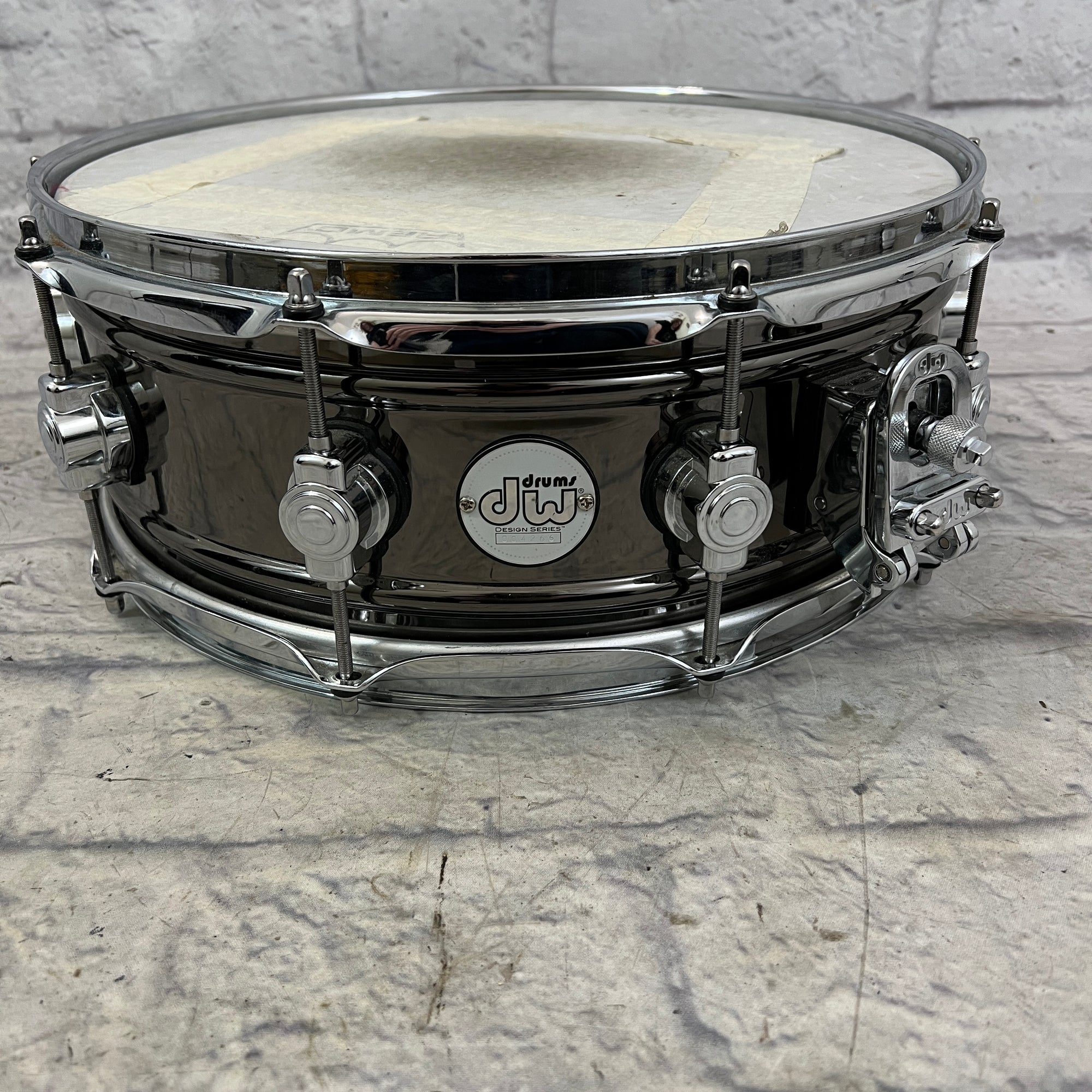 DW Design Series Black over Brass 14x5.5" Snare