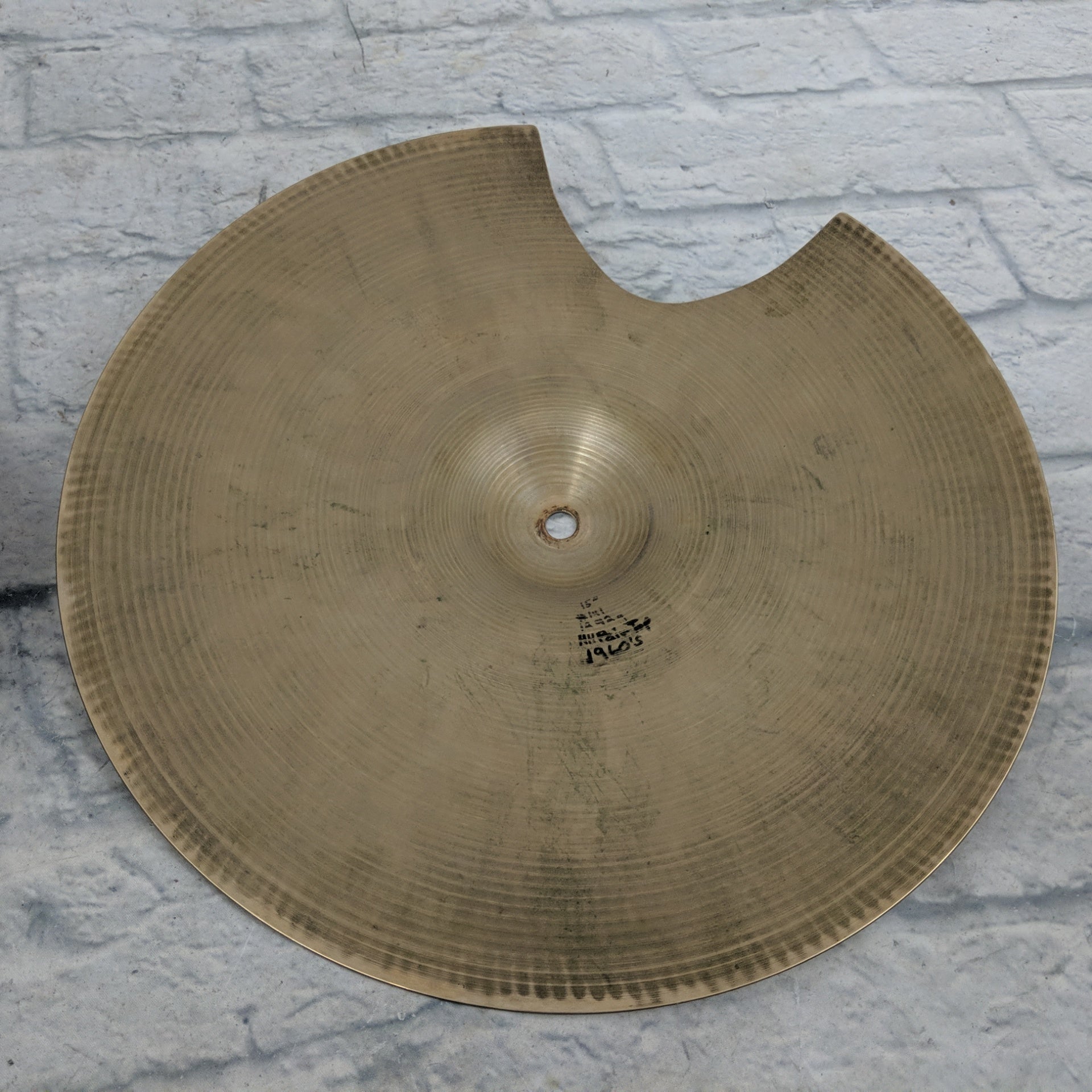 Zildjian Avedis Vintage 1960's 15" Hi Hats (Damaged)