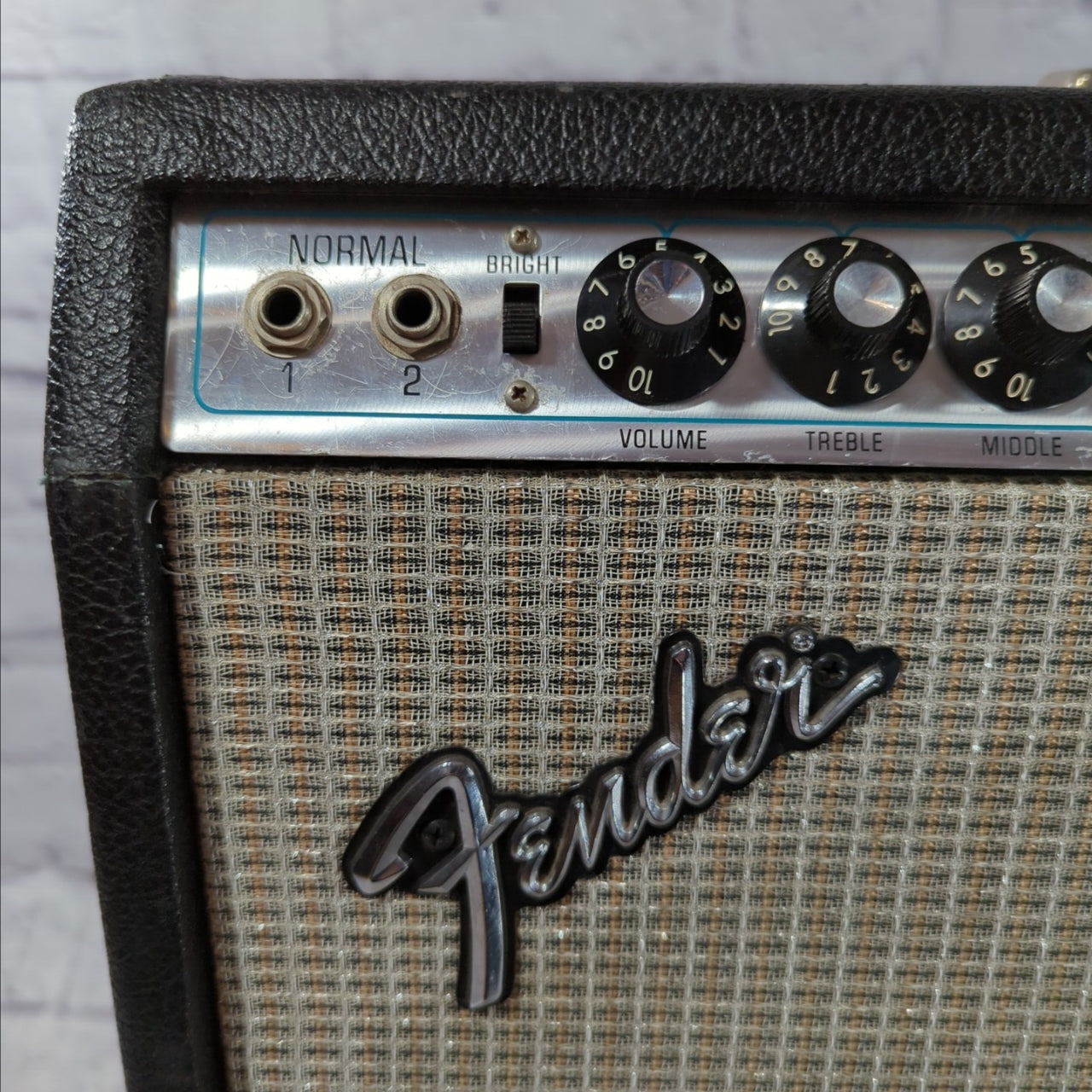 1976 Fender Silverface Twin Reverb Amp w/ casters