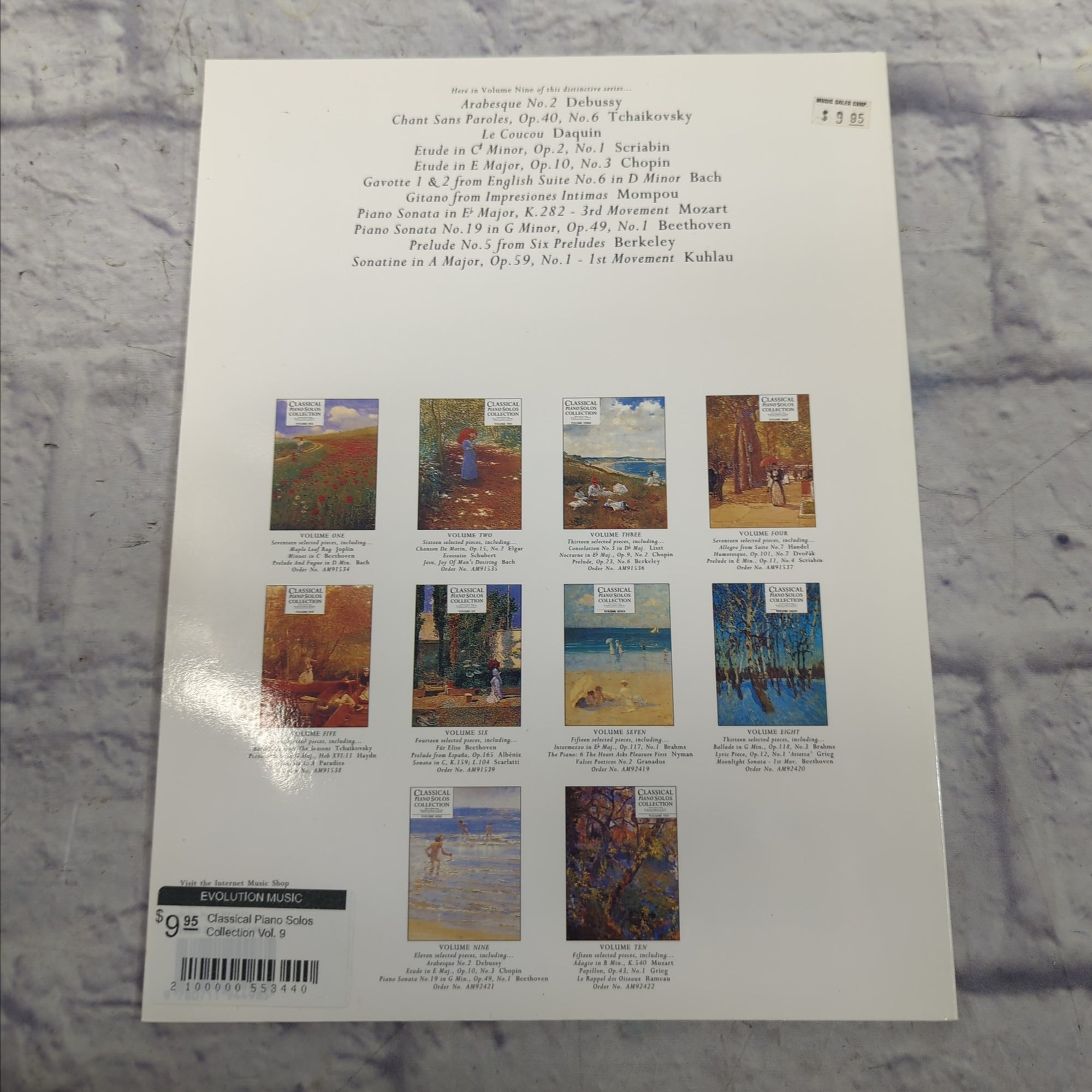 Classical Piano Solos Collection Vol. 9